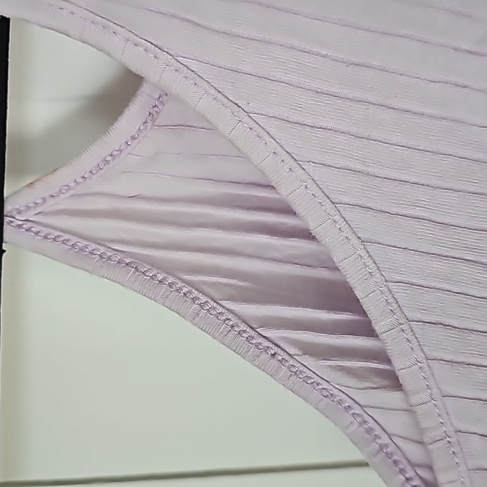 Lilac Ribbed Knit Cami Tank Top - Picture 4 of 5